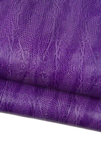 Pelle stampa LIZARD viola,...