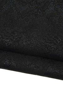 Pellame FLOREALE nero,...