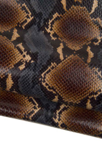 PYTHON printed leather...