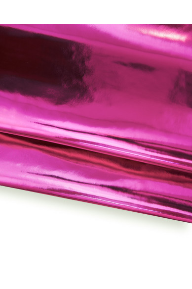 Set di 3 pelli fuxia laminate, pack di pellami di capra laminati tinta unita e stampati motivo FLOREALE / ZEBRA