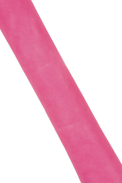 Pink genuine VINTAGE leather skin, VEGETABLE tanned soft goatskin, sporty leather for diy projects, 1.0 - 1.2 mm