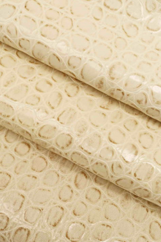 Pelle di COCCODRILLO stampato,...