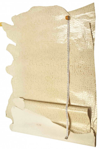 Pelle di COCCODRILLO stampato,...