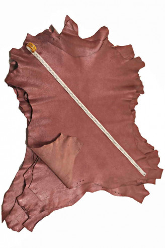 Pelle LAMINATA bordeaux, capra...