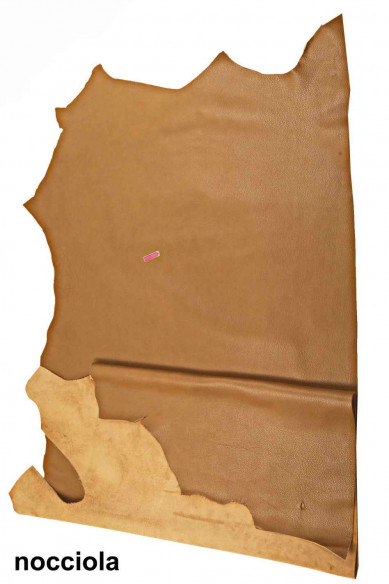 Pellame stampa DOLLARO marrone nocciola pelle vitello STAMPATO, semi lucido, morbido, look sportivo