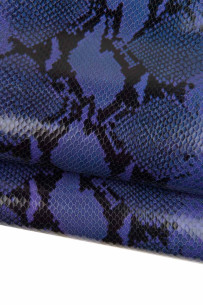 Purple PYTHON leather hide,...