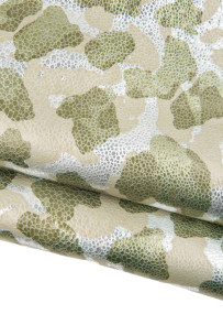 CAMOUFLAGE printed leather...