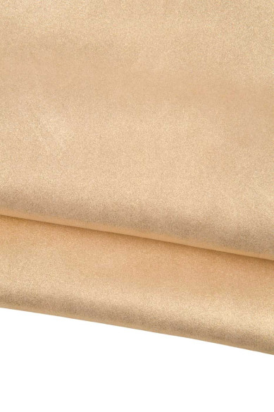 Pelle LAMINATA oro, vitello scamosciato GLITTERATO, pellame metallizzato morbido per fai da te