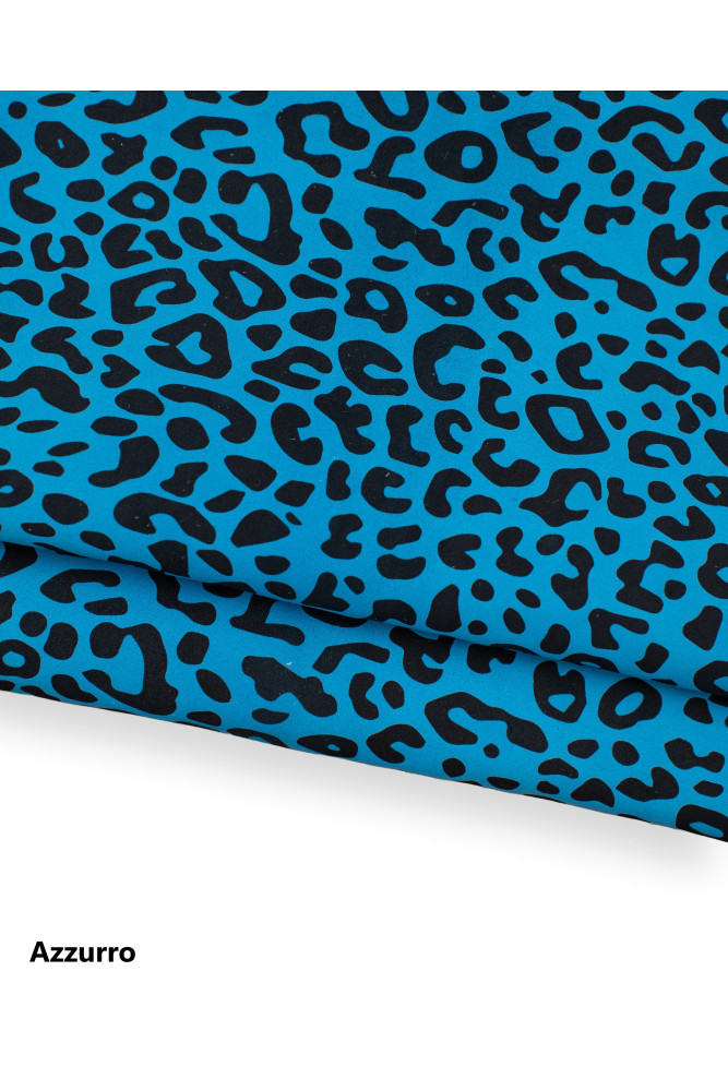 LEOPARD textured leather skin, animal...