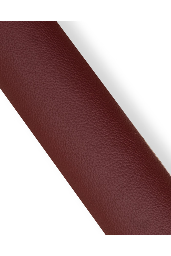Burgundy leather hide, tiny PEBBLE...