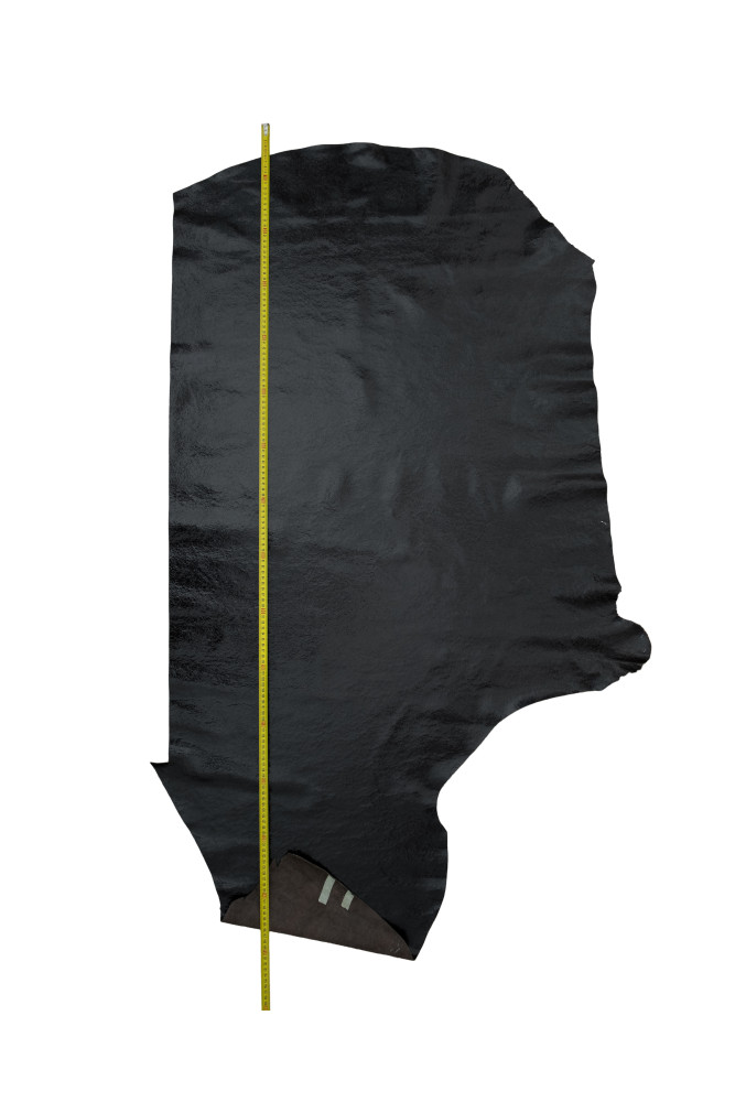 Pelle CRACKLE nera su fondo marrone,...