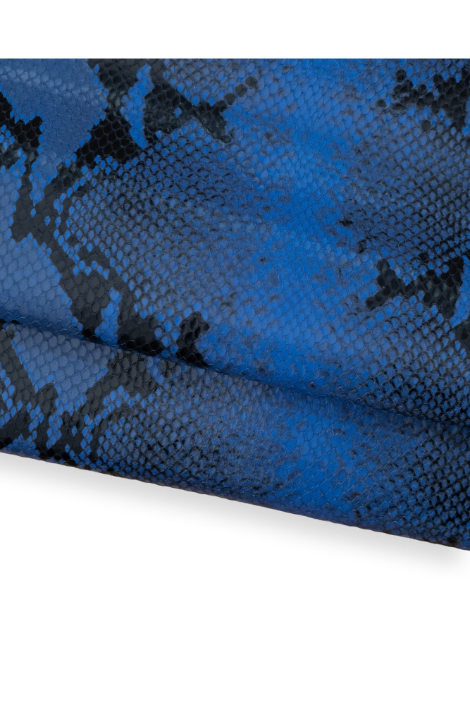 Pelle SERPENTE bluette - nero,...