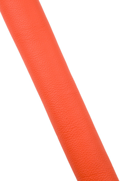 Orange pebble GRAIN printed cowhide, sporty SOFT leather hide, thick matt calfskin for crafting