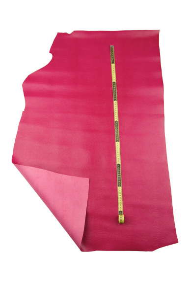 Pellame stampa LIZARD rosso, vitello lucido stampa rettile, pelle classica morbida motivo lucertola, 1.0 - 1.1 mm