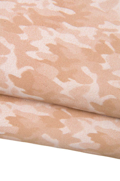 Lotto di 3 pelli di lusso rosa, capre laminate stampa COCCO, CAMOUFLAGE, CRACKLE abbinate per il fai da te