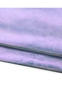 IRIDESCENT metallic leather...