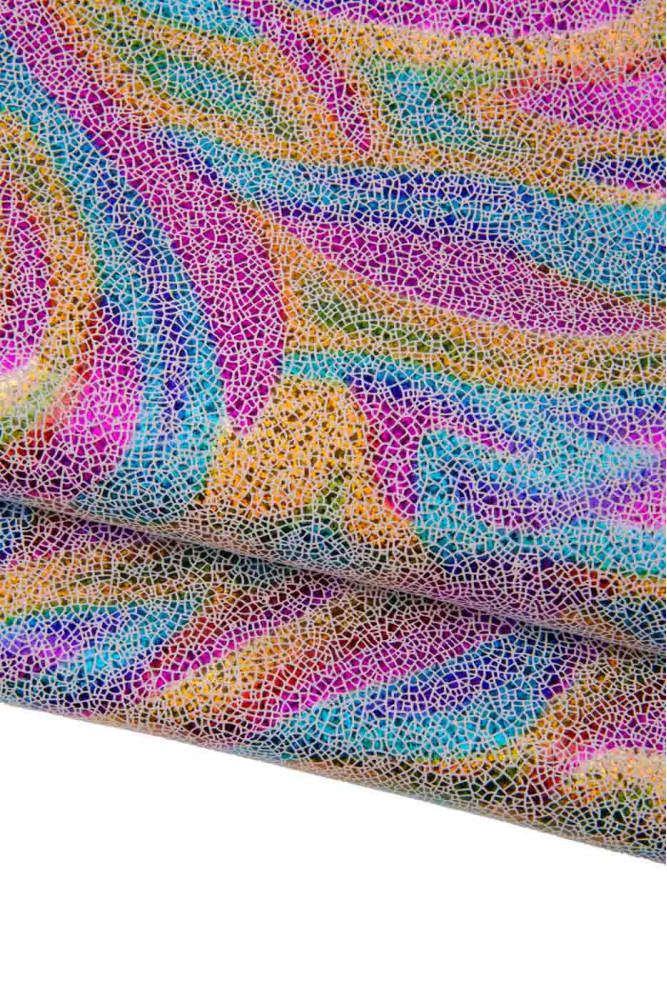 Pelle multicolor IRIDESCENTE, capra...