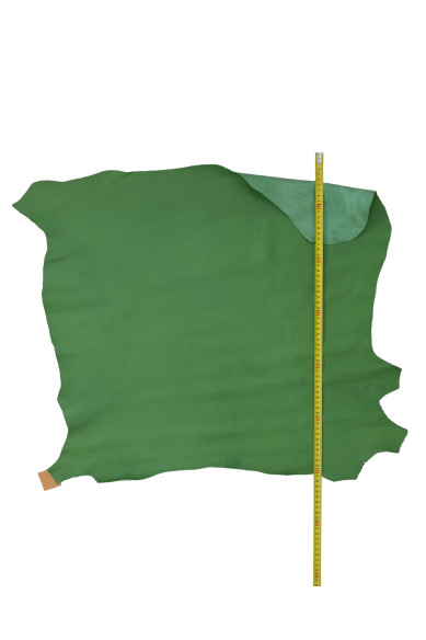 Pelle LISCIA verde, pellame di nappa morbida opaca ideale per calzature e abbigliamento