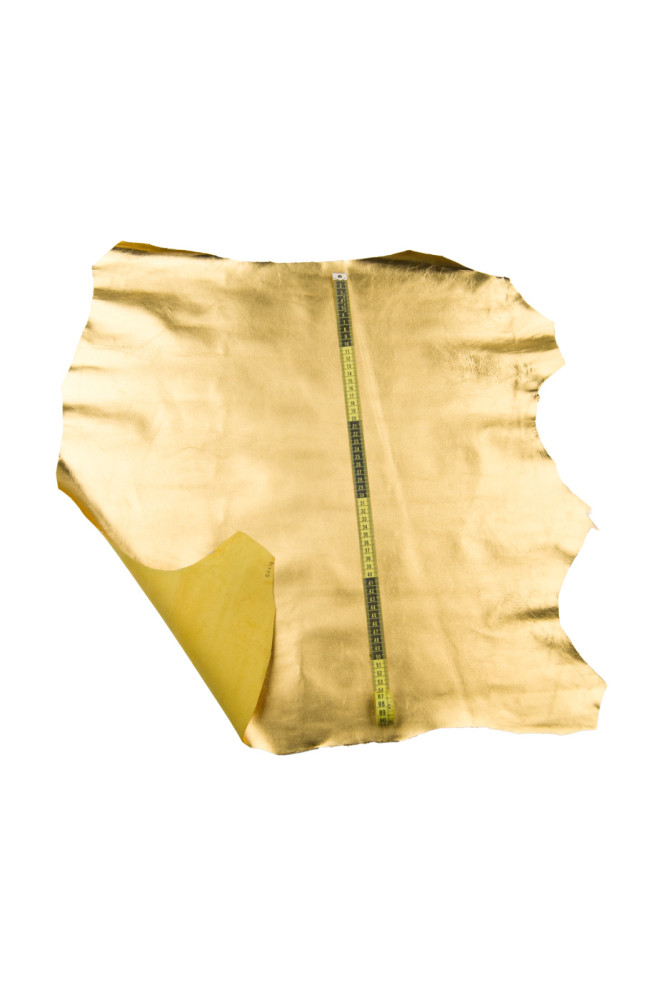 Gold smooth leather skin, METALLIC...