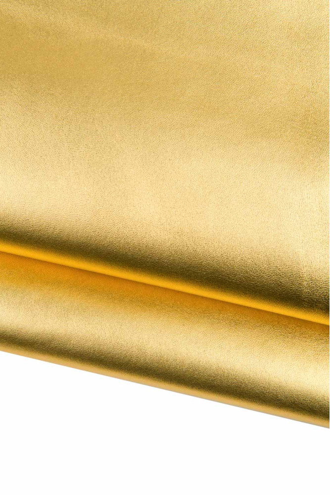 Gold smooth leather skin, METALLIC...