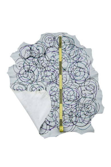 Pelle PITONE, vitello grigio, schizzo multicolor, capra stampa rettile motivo POLLOCK, pellame artistico per hobbisti