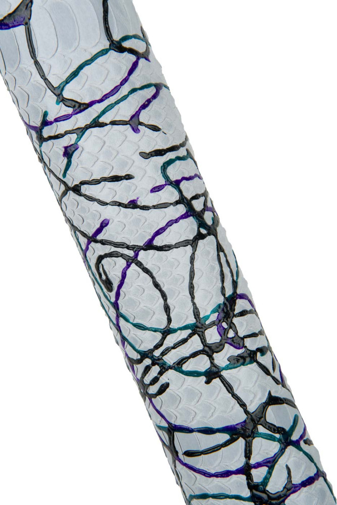 Splash python print leather – grey...