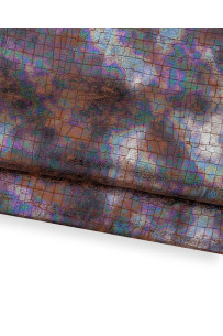 HOLOGRAPHIC printed leather...