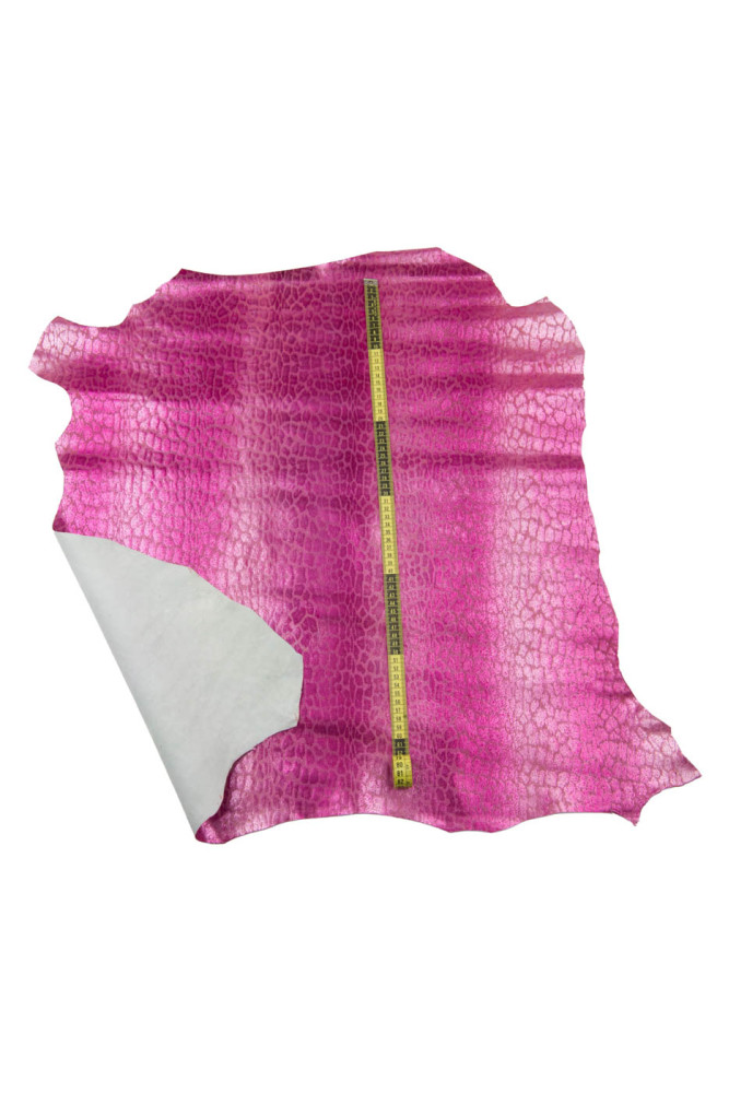Pelle stampa LEOPARDO fuxia, capra...