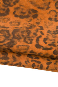 Pelle LEOPARDO cuoio/nero,...