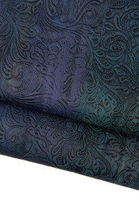 FLORAL leather skin, blu...
