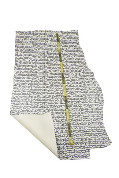 REPTILE printed leather hide, white black snake textured cowhide, python pattern on calfskin, 0.8 - 0.9 mm