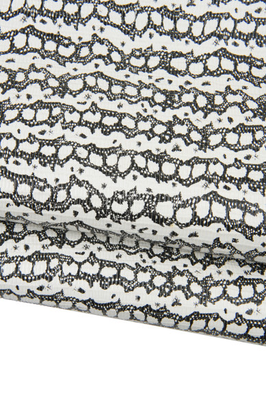 REPTILE printed leather hide, white black snake textured cowhide, python pattern on calfskin, 0.8 - 0.9 mm