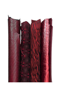 Lotto di 4 pelli tono...