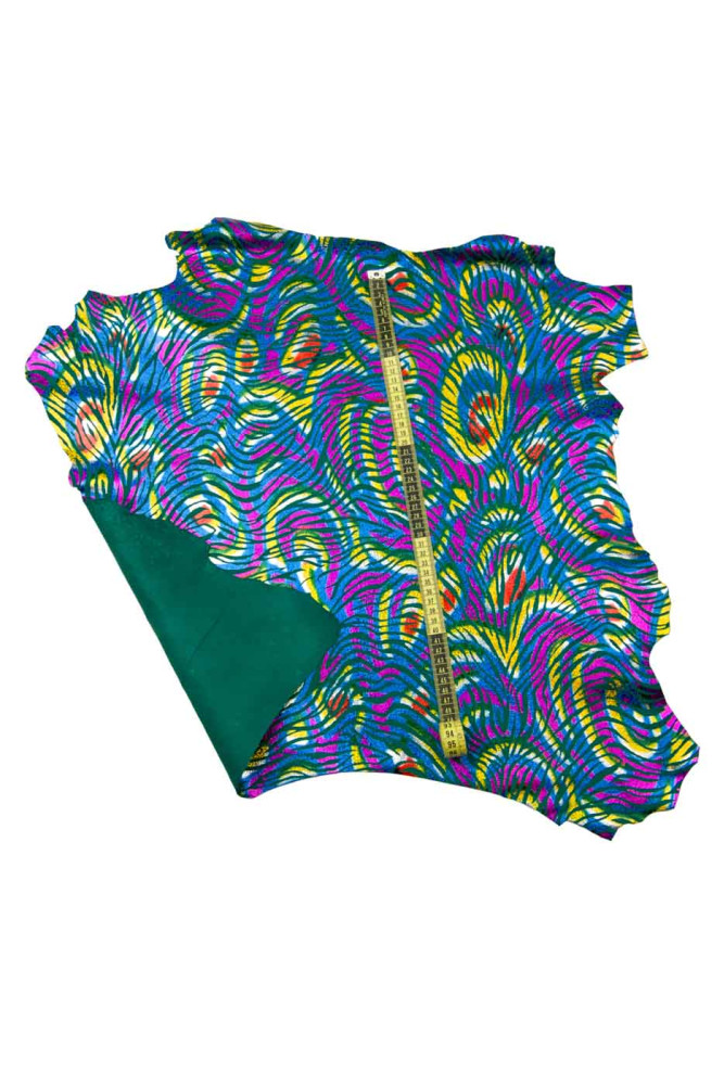 Pelle ZEBRATA iridescente multicolor,...