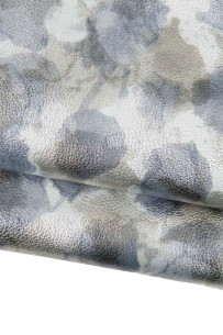 Silver grey leather skin,...