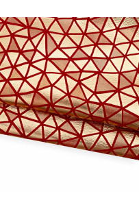 Pellame oro rosso laminato...