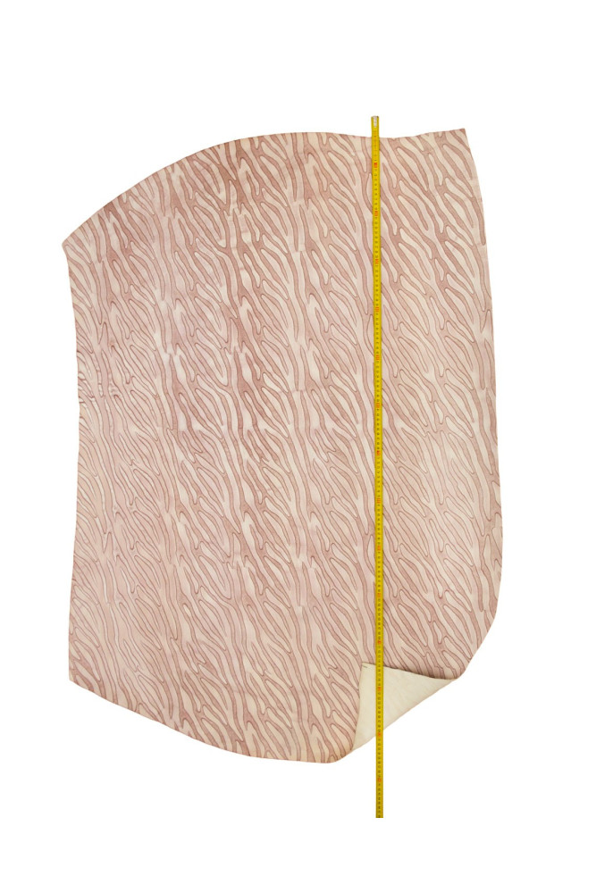 Pelle stampata simil ZEBRA rosa,...