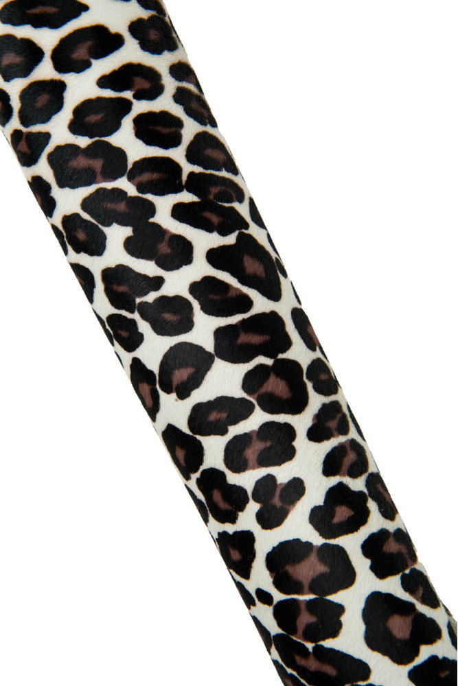 LEOPARD printed hair on leather hide,...