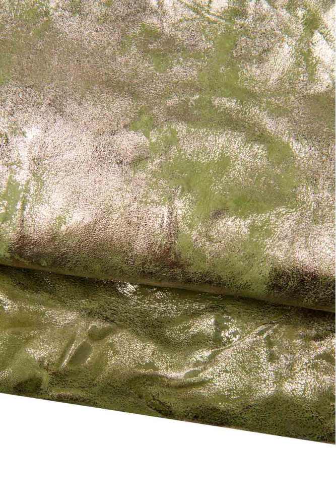 2 pelli ABBINATE tono verde, set di 2...