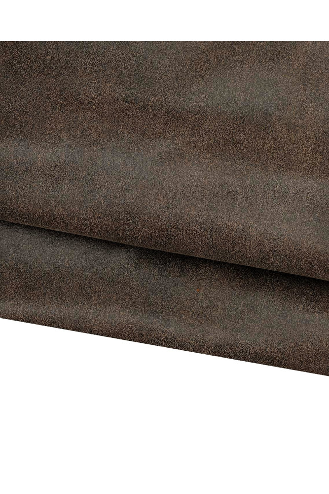 CRACKLE printed leather skin, black...