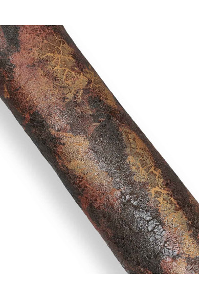 Lotto di 3 pelli marrone e multicolor, capre stampate sportive morbide per hobbisti abbinate come da foto