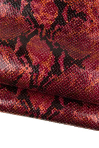 Pellame stampa PITONE rosso...