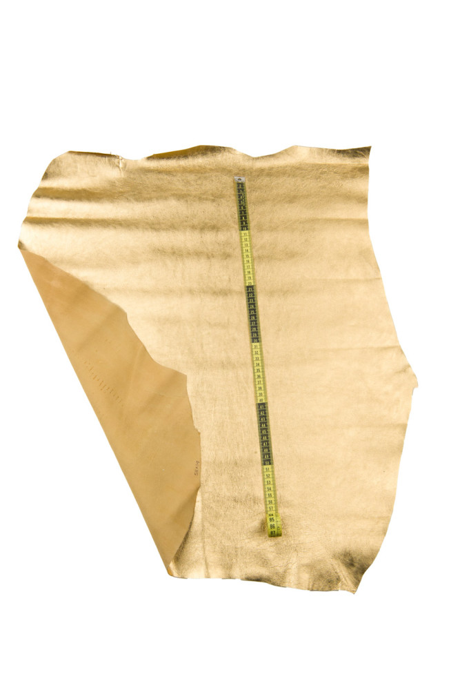 Gold smooth leather skin, METALLIC...