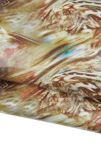 BAROQUE printed leather...