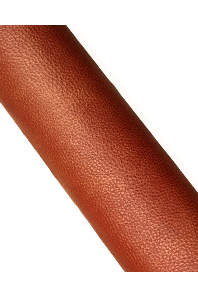 Brick red PEBBLE grain printed...