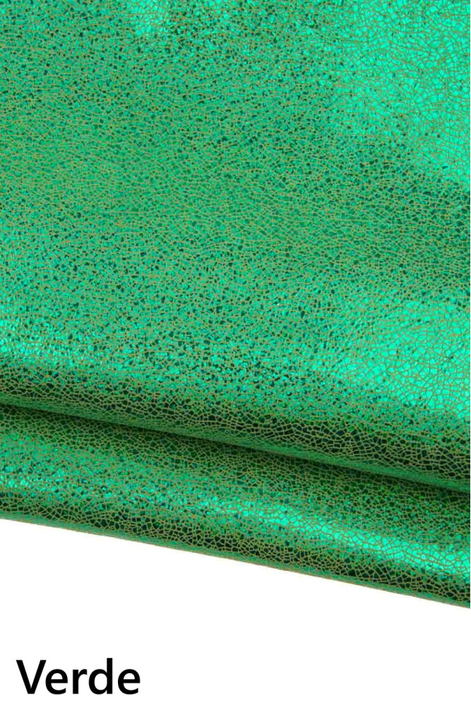 Pelle IRIDESCENTE stampa crackle,...