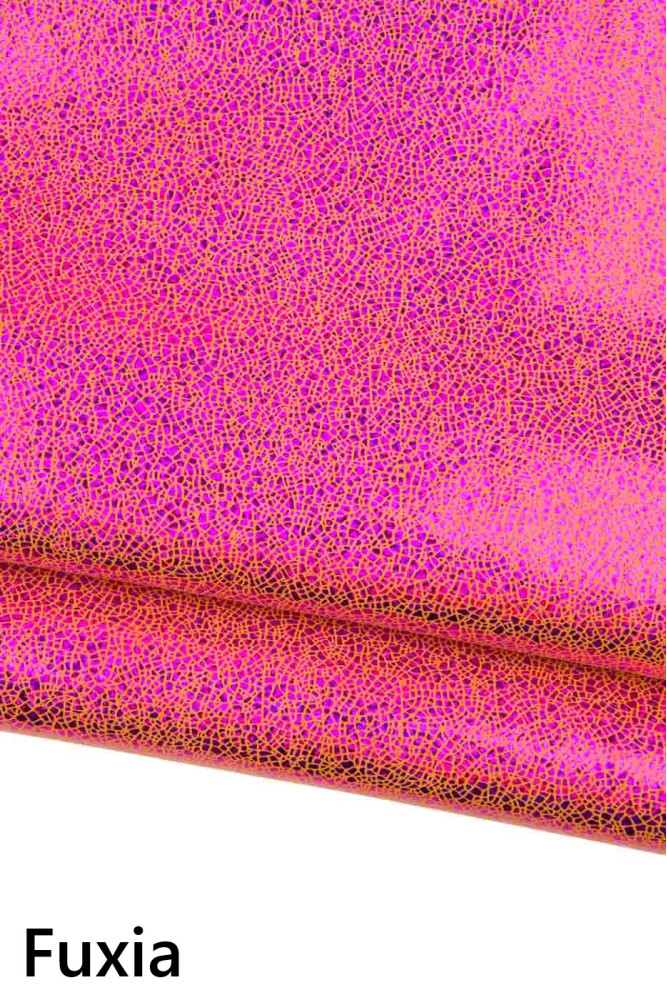 Pelle IRIDESCENTE stampa crackle,...