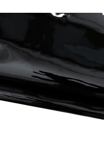 Black PATENT leather hide,...