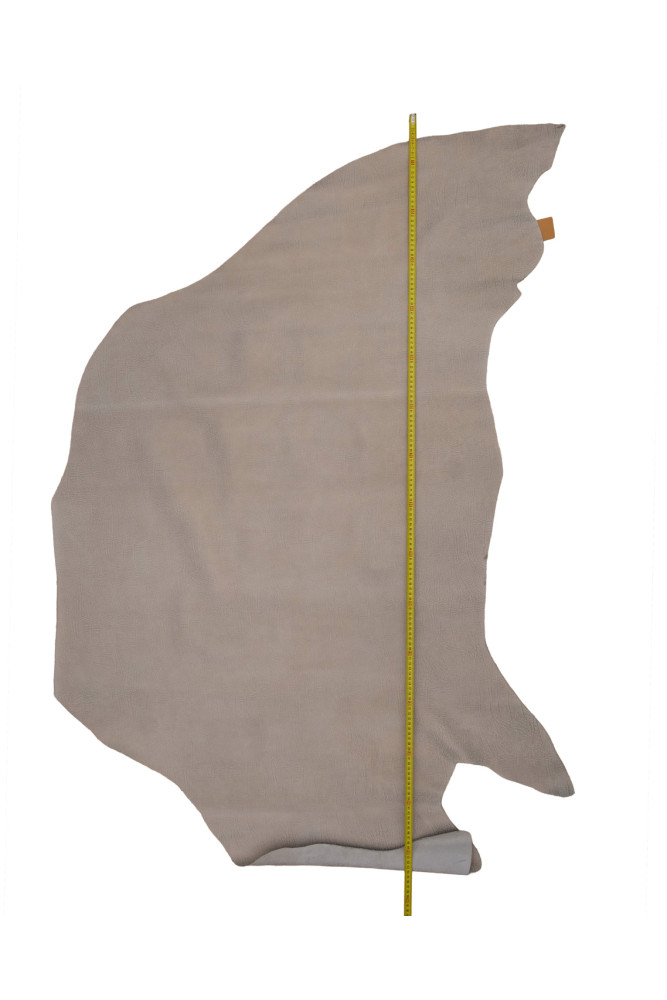 Beige gold ELEPHANT textured leather...