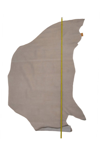 Beige gold ELEPHANT textured leather skin, calfskin animal print, soft metallic cowhide